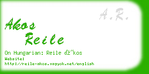 akos reile business card